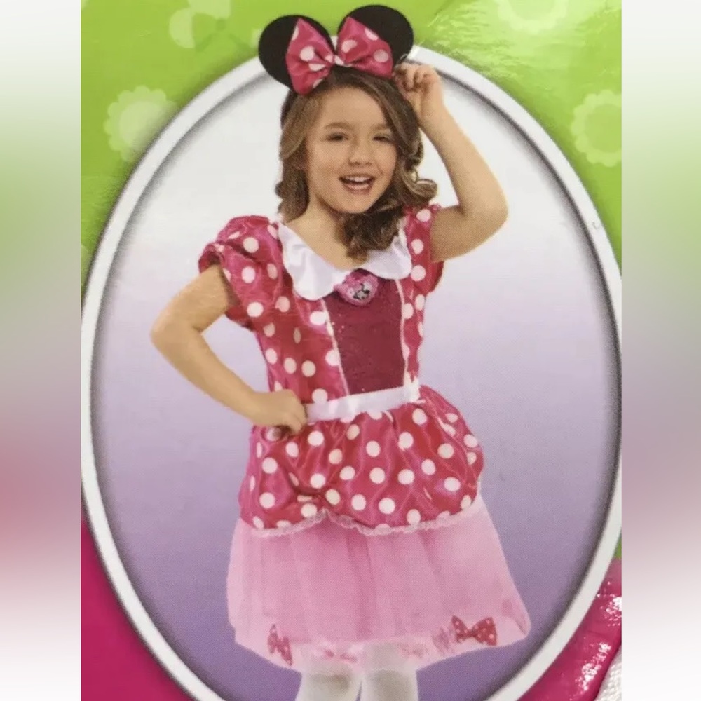 Disney Minnie Mouse Dress Up Dress Halloween Costume Size 4-6x NWT